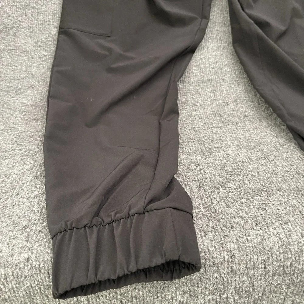 Adidas Essentials Woven Cargo Jogger Pants Mens Sz S Black JN2805